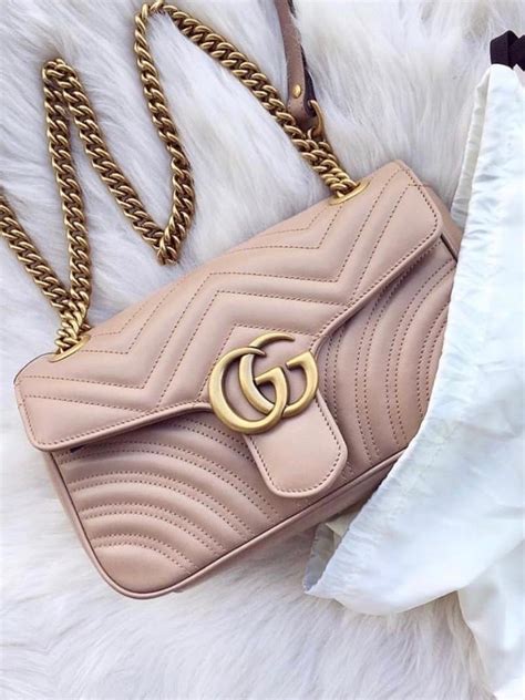 pink gucci purse with gold chain|Gucci marmont bag dusty pink.